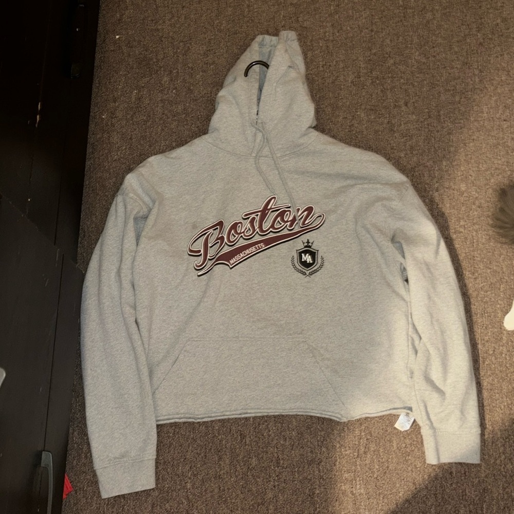 Boston hoodie cropped